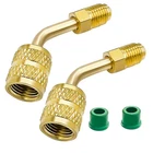 R410A Adapter For Mini Split System, 5/16 Inch Sae Female Quick Couplers To 1/4 New. Price: $11.99.