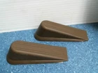 National Hardware N225-995, 4" Rubber Wedge Door Stop, Lot Of 2, Free Ship Open. Price: $10.00.