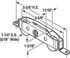 Prime-line 13808-S Adjustable Steel Housing Glass Door Roller Assembly 1-1/4 In. New. Price: $19.17.
