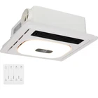 4 In Bathroom Exhaust Fan With Light & 1800W Heater The Complete New. Price: $253.82.