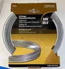 100 Ft. 75 Lb. 14-GAUGE Galvanized Wire Hillman Steel 122065 New. Price: $12.82.