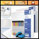 Double-sided Dry Lap Boards 9X12" Pack With 8 Pens & Erasers, Portable New. Price: $26.59.