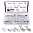 Swpeet 160PCS Styles Shelf Pins Assortment Kit, Top One Size, Nickel New. Price: $27.99.