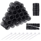 20 Pack Vintage Brush Rollers For Hair With Picks Medium Wire Mesh New. Price: $26.99.