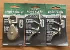 Lot Lehigh 1/2" Nickel Plated Rope Cleats & Utility Pulley Swivel 7087/7240 New. Price: $9.99.