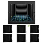 6 Pcs Interior Size 10 X 8 Inch Black Air Ceiling Vent Covers 3 Way Sidewall ... New. Price: $76.55.