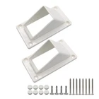 2PCS Qlvily X 3 1/2" Stair Handrail Vinyl Bracket Kit, White New. Price: $23.83.