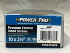One Pound Hillman #10 3.5" Premium Exterior Deck Screw 48603 New. Price: $15.74.
