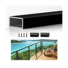 Pack 10FTX 2-3/8"X1-3/16 Aluminum Black Handrail With Self Dr... Usa Fast Ship New. Price: $169.86.