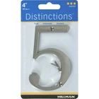 Hillman 843325 Silver Brushed Nickel Screw-on #5 Number In. (pack Of 3) New. Price: $14.67.
