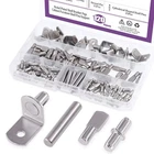 Swpeet 120PCS Shelf Pins 5MM Cabinet Support Pegs Bracket Nickel Set New. Price: $19.99.