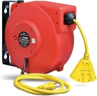 Retractable Extension Cord Reel Polypropylene 12AWG 40' Foot Industrial Commer New. Price: $249.99.