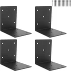 4 Pcs Heavy Duty Steel Corner BRACKETS,6"X6"X5"L Right Angle Bracket,diy Shelf New. Price: $57.99.