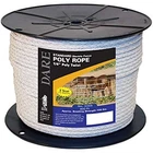 Electric Fence Poly Rope, White, 6MM X 600-FT. New. Price: $91.65.