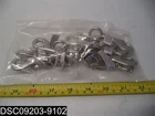 QTY=10: N222-620 National Hardware 5/8X3-1/4 Nickle Bolt Round Eye Snap New. Price: $46.32.