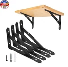 4 Pack Heavy Duty Shelf BRACKETS,5 X 8 Metal Wall In, Black New. Price: $17.99.