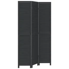 Room Divider Privacy Screen Living Black Solid Wood Paulownia Vidaxl New. Price: $137.99.
