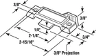 Prime-line F 2589 Black Zinc Sash Lock 2.9 X 0.8 In. New. Price: $8.83.