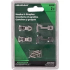 Hillman Decorative Hook Staple Satin Nickel 2 Pack New. Price: $8.95.