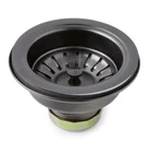 New Signature Hardware Atlas 3-1/2" Basket Strainer Gunmetal Black Finish. Price: $48.85.