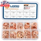 200PCS Copper Crush Metric Washers Assortment Kit Flat Sealing M5 M6 M8 New. Price: $16.03.
