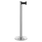 Lavi Industries 50-3000A/CL/BK Barrier Post With Belt, Silver, 10 Ft Length, 40 New. Price: $194.99.
