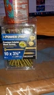 Power Pro Wood & Deck Screws, Star Head, #10 X 3-1/2 In., 25-PK. 42485V4 New. Price: $12.00.