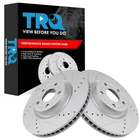 Trq Front Brake Rotor Set G Coated Vented Drilled And Slotted Compatible With... New. Price: $117.12.