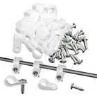Waziaqoc 100 Pack Rope Light Clips, Nylon R-style Mounting 3/8 Inch White New. Price: $12.13.