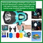 Durable Led Spotlight With Long Battery Life Perfect For Camping & Emergencies New. Price: $64.79.