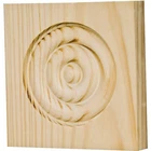 Waddell RTB35M Trim Block, 3-3/4 In H, W, Rosette Pattern New. Price: $13.77.