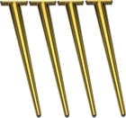 Gold Tapered Metal Table Legs 28" - 4 Pack For Coffee & Cabinet Furniture New. Price: $96.99.