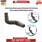 Amerimax Downspout Extension 55 Brown Flex 85019 Gutter Drain New. Price: $8.98.