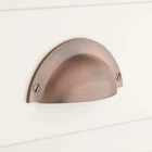 Signature Hardware EH1008.ACP 3-1/4" C2C Cup Cabinet Pull Antique Copper Open. Price: $10.79.