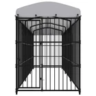 Outdoor Dog Kennel Crate Puppy Cage For Garden Galvanized Steel Vidaxl New. Price: $965.99.