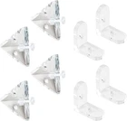 Morobor Acrylic Corner Bracket, Clear 3-HOLE Right Angle Joint Brace And L-shape New. Price: $9.64.