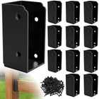 Forogore 12 Pcs X 4 Stainless Steel Deck Railing Brackets Parallel, Black New. Price: $62.76.