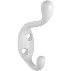 (3)-NATIONAL Hardware Heavy-duty White Wardrobe Coat & Hat Hook N266-049 New. Price: $28.89.