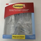 3M Comman Damage-free Clear Variety Hanging Hooks Kit/hangs 19 Pcs New. Price: $12.74.