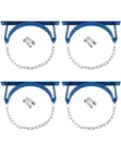 Qwork Steel Wall-mounted Gas Cylinder Bracket 4 Pack W/ Adjustable Chains Screws New. Price: $67.50.