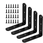 4 Pcs Black Stainless Steel Bracket 3 X Inch Metal Corner Brace Joint Hea... New. Price: $18.42.