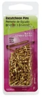 Hillman 18 Ga. X 1/2 In. Brass Escutcheon Pins Oz. 6PK New. Price: $32.35.