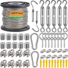 165FT 1/16IN 304 Stainless Steel Wire Rope Kit Vinyl Coated With Turnbuckles New. Price: $50.99.