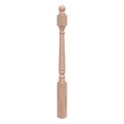 Stair Parts 4010 48 In. X 3 Unfinished Red Oak Ball Top Starting Newel Post. Price: $81.42.