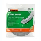 Frost King Vinyl Foam Tape - Closed Cell Moderate Compression, 1/4 W, 1/8 T... New. Price: $10.12.