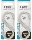 Nite Ize S-biner Stainless Steel Dual Carabiner #4 (2-PACK) New. Price: $13.15.