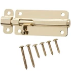Everbilt Spring-lock Barrel Bolt 4 Inch Gold Tone New. Price: $8.99.