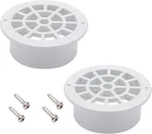 Vyh 2-3/4" Rain Round Gutter Downspout Drop Outlet With Filter (WHITE,2 Pack) New. Price: $9.95.