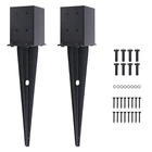2 Pcs 4"X4" Fence Post Anchor, Inner Size 3.6"X3.6" Heavy Duty New. Price: $57.74.