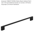 Amerock 10BX37135MB, Matte Black Cabinet Pull 10-1/16, Pack Open. Price: $39.85.